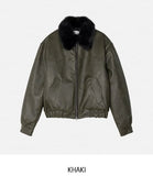 Kati Real Raccoon Fur Leather Jacket