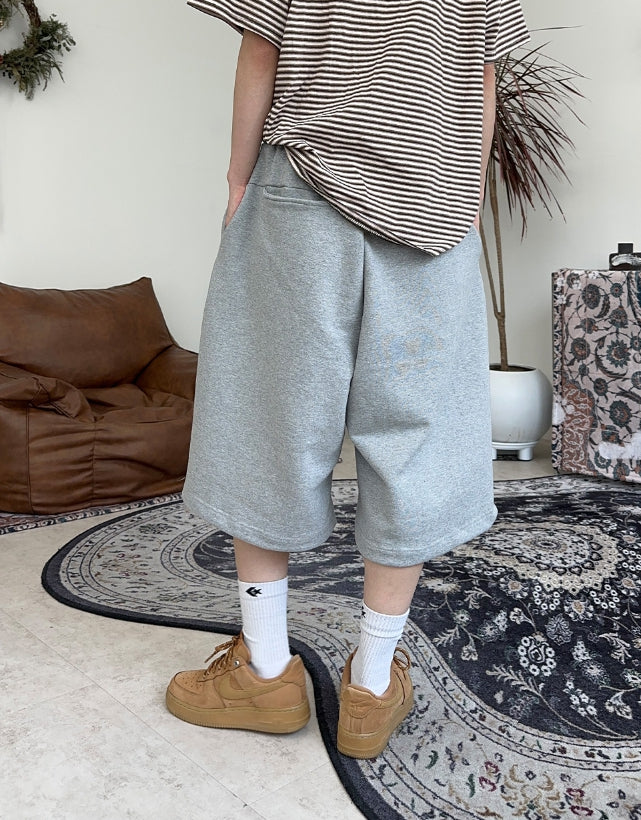 【SATIIIZ】Dihen pin tuck bermuda pants SATIIIZ (サティーズ) - ディヘンピンタックバミューダパンツ