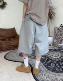 Dihen pin tuck bermuda pants