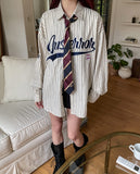 Baseball Stripe Overfit Shirt