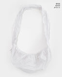 Ore Stripe Shirring Shoulder Crossbody Bag
