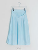 Namil Pleated Layered Banding Long Skirt