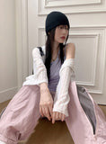 Solu see-through crop hooded cardigan zip-up