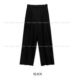 Gakuran pintuck wide pants