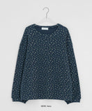 Phem Flower Over Round Long Sleeve Tee