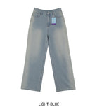 [U-DENIM] Summer Brush Wide Straight Denim
