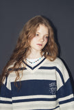 Cheese Club V-neck Knit