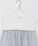 Karuko see-through frill layered short sleeve tee