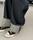 Enshio Rollup Raw Denim Pants