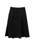 Er Rivet Pintuck Midi Skirt