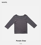 [EEUN BASIC] Soft Three Quarter T-shirt