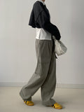 724 Peach Adjust Cargo Wide Pants