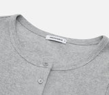 W Basic Henley Neck T-shirt