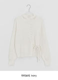 Kanpapo High Neck Wrap Knit Cardigan