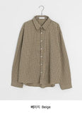 [unisex] Shirumi Check Long Sleeve Shirt
