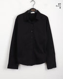 Bekan V-Neck Back Banding Slim Shirt