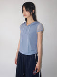 MESH HOOD HALF T