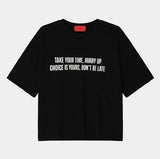 Poit Lettering Short Sleeve T-shirt
