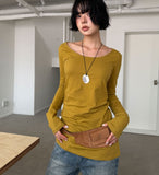 U-NECK SLIM LONGSLEEVE