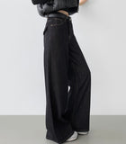 Back Pocket Point Maxi Wide Fit Raw Brushed Denim Pants