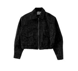 Matte Leather Bomber jacket