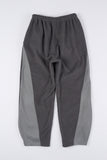 Two-tone panel fleece jogger pants