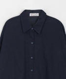 [BAONHAUS] Samor Cotton Over Long Sleeve Peach Fuzz Shirt