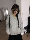 Koyu Collar Pocket Knit Cardigan