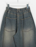 Otimo Banding Washing Balloon Denim Pants