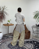 Doniel Balloon Pintuck Pants