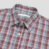 Heave Burgundy Check Short Sleeve Shirt