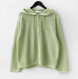 Hwei Summer Knit Hood Zip-up