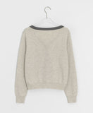 Yoshi Color Matching V-Neck Knit Cardigan