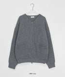 [unisex] Tucony Two-Way Pocket Over Knit Zip-Up