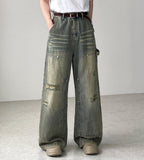 Naughty Double Knee Wide Denim