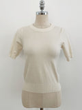 Today Round Basic Short Sleeve Knit