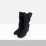 Ritina Buckle Suede Boots