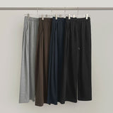 Four-Season Folding Volume Fit Wide Banding Pants