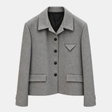 Sain Flap Pocket Crop Single Jacket
