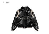 Kochi Leather Varsity Padded Jumper