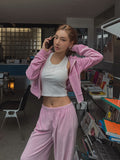 Fruits Velvet Setup Hooded Zip-Up