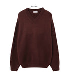 Wick V-neck wool knit