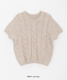 Remco mohair twist round short sleeve knit