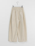 [unisex] Linmus Banding Linen Balloon Wide Pants