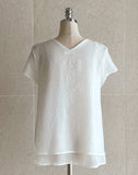 Hairline Chiffon Layered Blouse