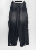 Leaker Wide Cargo Denim