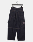 [Non-fade] Opt Union Jack Carpenter Wide Raw Denim Pants