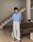Etri Two-Tuck Banding Slacks