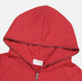 Moz Zipper Two-Way Slim Hooded Zip-Up