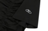 SHIRRING COTTON ZIP UP